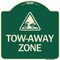 Signmission Tow-Away Zone with Graphic Heavy-Gauge Aluminum Architectural Sign, 18" x 18", G-1818-24411 A-DES-G-1818-24411 - alternate 1
